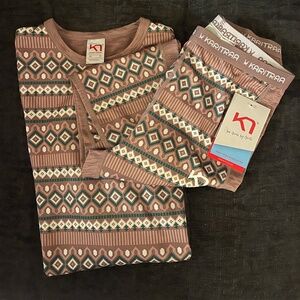 Kari Traa Lune Collection Base Layer Set Size XS NWT